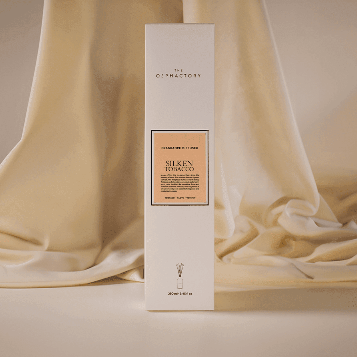 The Olphactory - Silken - Tobacco - 250ml - Geurstokjes - Fragrance Diffuser -1 VXhome