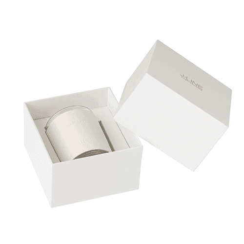 Geurkaars Leder Wit 40 uur Floral Grape White - J-line