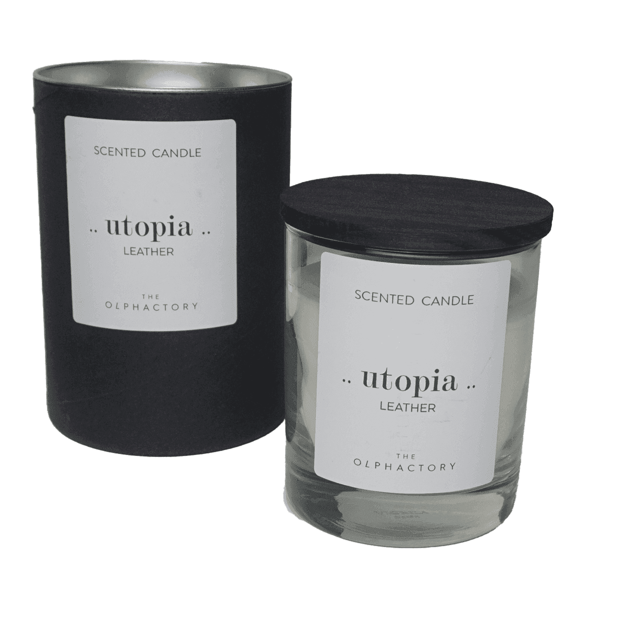 The Olphactory - Utopia - Leather - 200gr - Geurkaars -1 VXhome