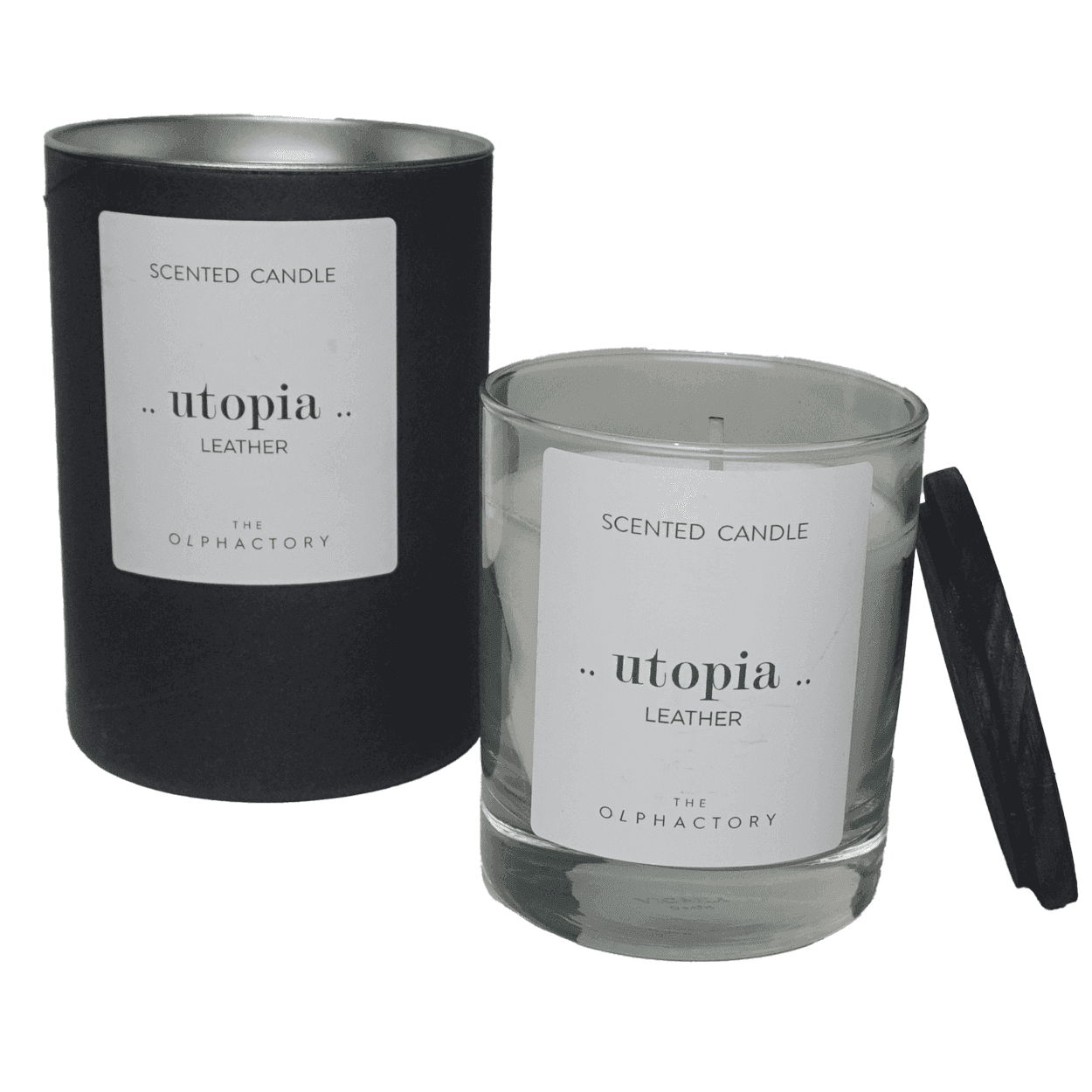 The Olphactory - Utopia - Leather - 200gr - Geurkaars -1 VXhome