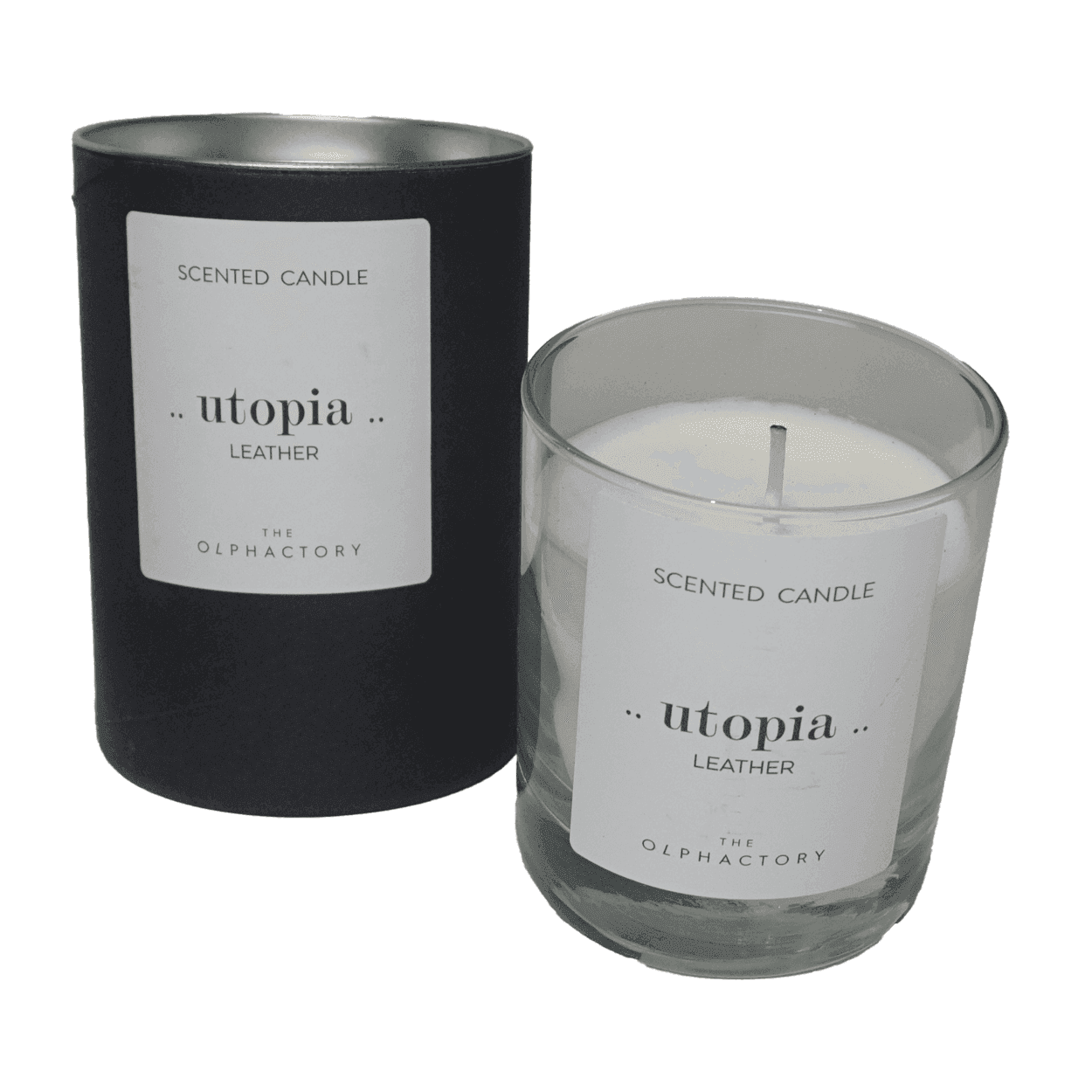 The Olphactory - Utopia - Leather - 200gr - Geurkaars -1 VXhome